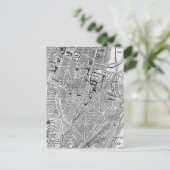  kaart van München Duitsland (1884) (Staand voorkant)