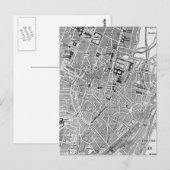  kaart van München Duitsland (1884) (Voorkant / Achterkant)