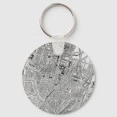  kaart van München Duitsland (1884) Sleutelhanger (Voorkant)