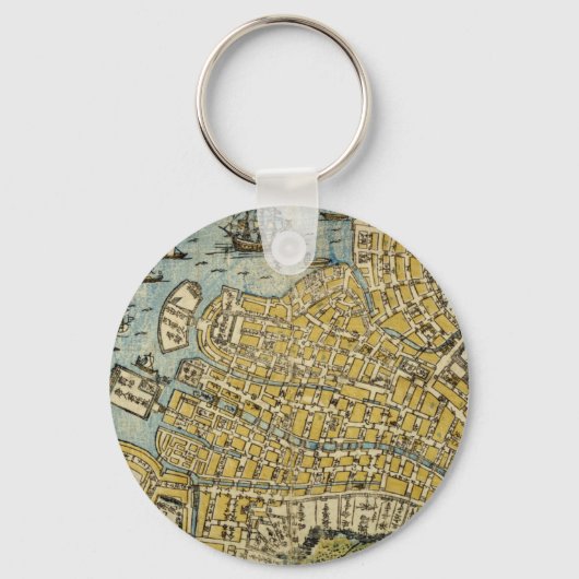 Kaart van Nagasaki Sleutelhanger (Voorkant)