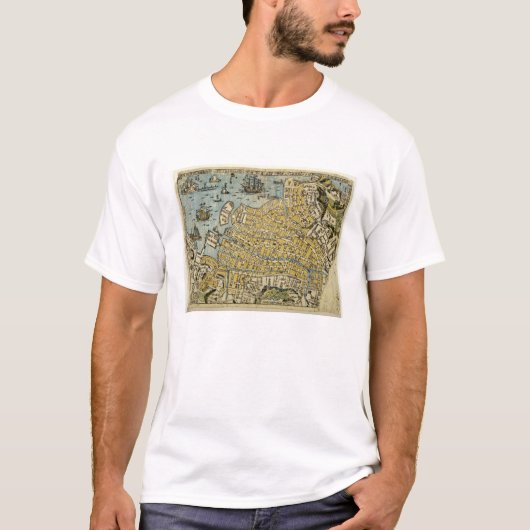 Kaart van Nagasaki T-shirt (Voorkant)