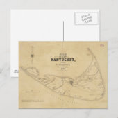 kaart van Nantucket (1838) (Voorkant / Achterkant)