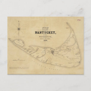  kaart van Nantucket (1838)