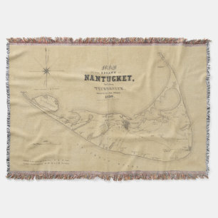  kaart van Nantucket (1838) Deken