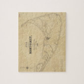kaart van Nantucket (1838) Legpuzzel (Verticaal)