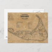  kaart van Nantucket (1869) (Voorkant / Achterkant)