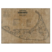  kaart van Nantucket (1869) Snijplank (Voorkant)