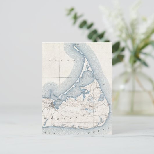 kaart van Nantucket (1919) (Staand voorkant)