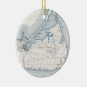  kaart van Nantucket (1919) Keramisch Ornament (Rechts)