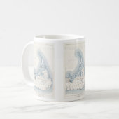  kaart van Nantucket (1919) Koffiemok (Voorkant links)