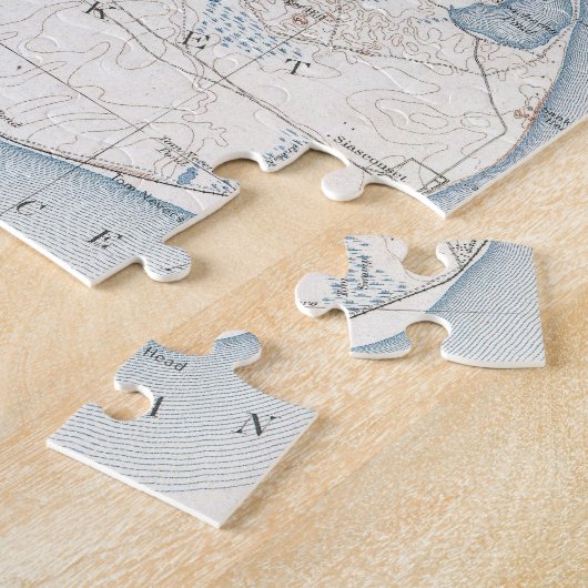 kaart van Nantucket (1919) Legpuzzel (Zijkant)