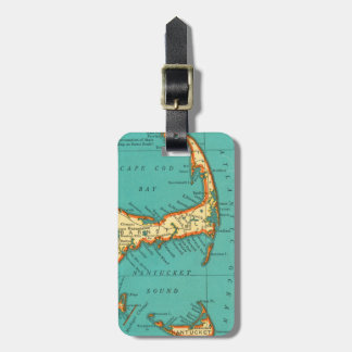  Kaart van NANTUCKET CAPE CZV Bagagelabel