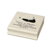 Kaart van Nantucket Massachusetts Bruiloft Rubberstempel (Stempel)
