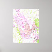  kaart van Napa Californië (1951) Canvas Afdruk (Voorkant)