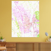  kaart van Napa Californië (1951) Canvas Afdruk (Insitu (Woonkamer))