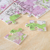  kaart van Napa Californië (1951) Legpuzzel (Zijkant)