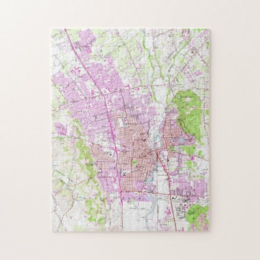  kaart van Napa Californië (1951) Legpuzzel (Verticaal)