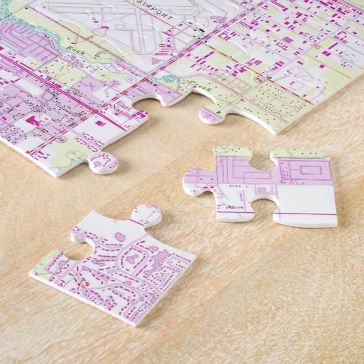  kaart van Napels Florida (1958) Legpuzzel (Zijkant)