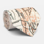  kaart van Napels Italië (1897) Stropdas (Opgerold)