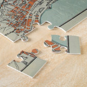  kaart van Napels Italië (1911) Legpuzzel (Zijkant)