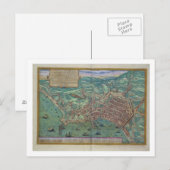 Kaart van Napels, van "Civitates Orbis Terrarum" d (Voorkant / Achterkant)