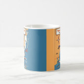 Kaart van Narragansett Rhode Island Koffiemok (Center)