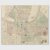  kaart van Nashville Tennessee (1877) Cadeaupapier (Vlak)