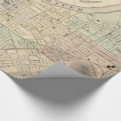  kaart van Nashville Tennessee (1877) Cadeaupapier (Hoek)