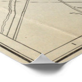  kaart van Nashville Tennessee (1920) Poster (Hoek)