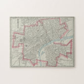  kaart van Nashville TN (1901) Legpuzzel (Horizontaal)