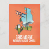kaart van nationaal park Gros Morne in Canada (Voorkant)