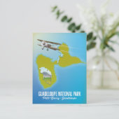 kaart van Nationaal park Guadeloupe (Staand voorkant)