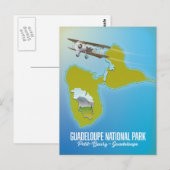 kaart van Nationaal park Guadeloupe (Voorkant / Achterkant)