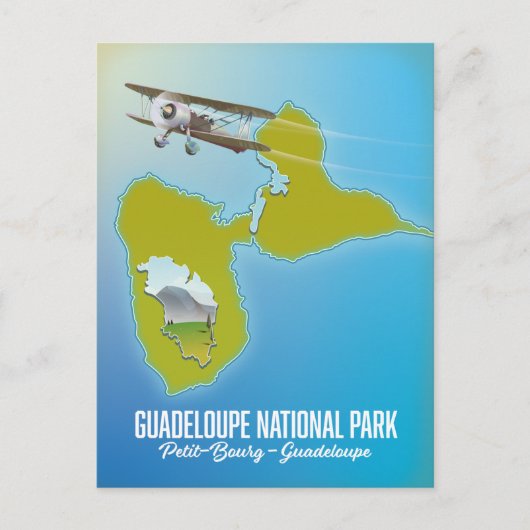 kaart van Nationaal park Guadeloupe (Voorkant)