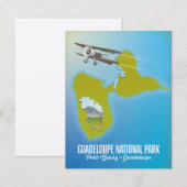 kaart van Nationaal park Guadeloupe (Voorkant / Achterkant)