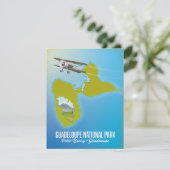 kaart van Nationaal park Guadeloupe (Staand voorkant)