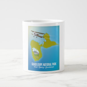 kaart van Nationaal park Guadeloupe Grote Koffiekop