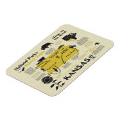 Kaart van nationale parken in Kansas Magneet (Linkerzijde)