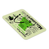 Kaart van nationale parken in Missouri Magneet (Rechterzijde)