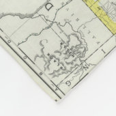  kaart van Nebraska (1889) Fleece Deken (Hoek)