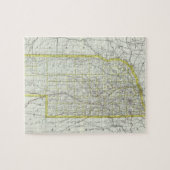  kaart van Nebraska (1889) Legpuzzel (Horizontaal)