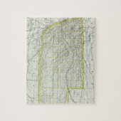 kaart van Nebraska (1889) Legpuzzel (Verticaal)