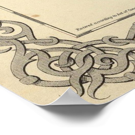  kaart van Nebraska en Kansas (1856) Poster (Hoek)