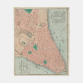  kaart van Neder-Manhattan (1776) Fleece Deken (Voorkant)