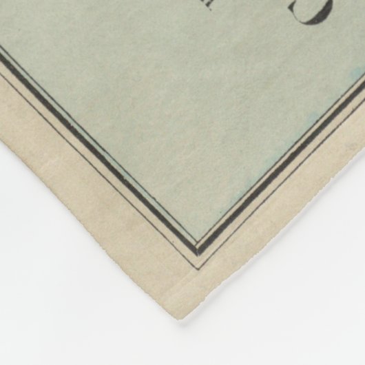  kaart van Neder-Manhattan (1776) Fleece Deken (Hoek)