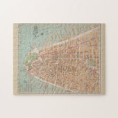 kaart van Neder-Manhattan (1921) Legpuzzel (Horizontaal)