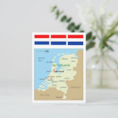 Kaart van Nederland (Staand voorkant)