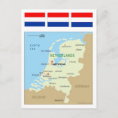 Kaart van Nederland (Voorkant)