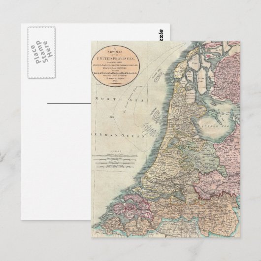 kaart van Nederland (1799) (Voorkant / Achterkant)