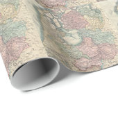 kaart van Nederland (1799) Cadeaupapier (Rol Hoek)
